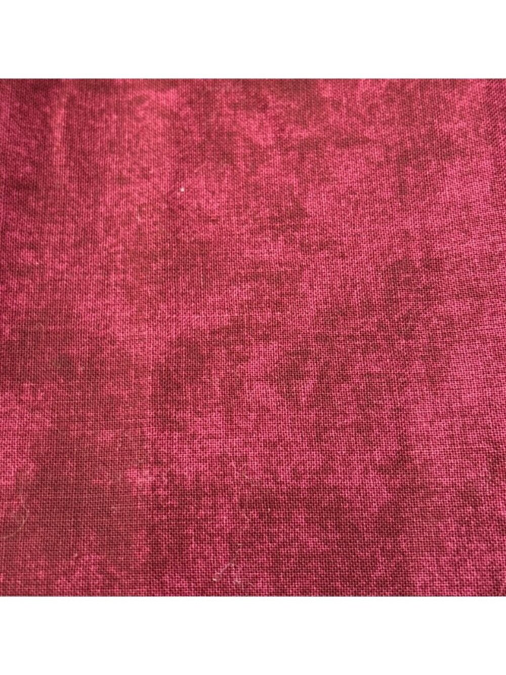 Rich Burgundy Cotton Fabric 19" x 27" Material Marble Quilting Sewing